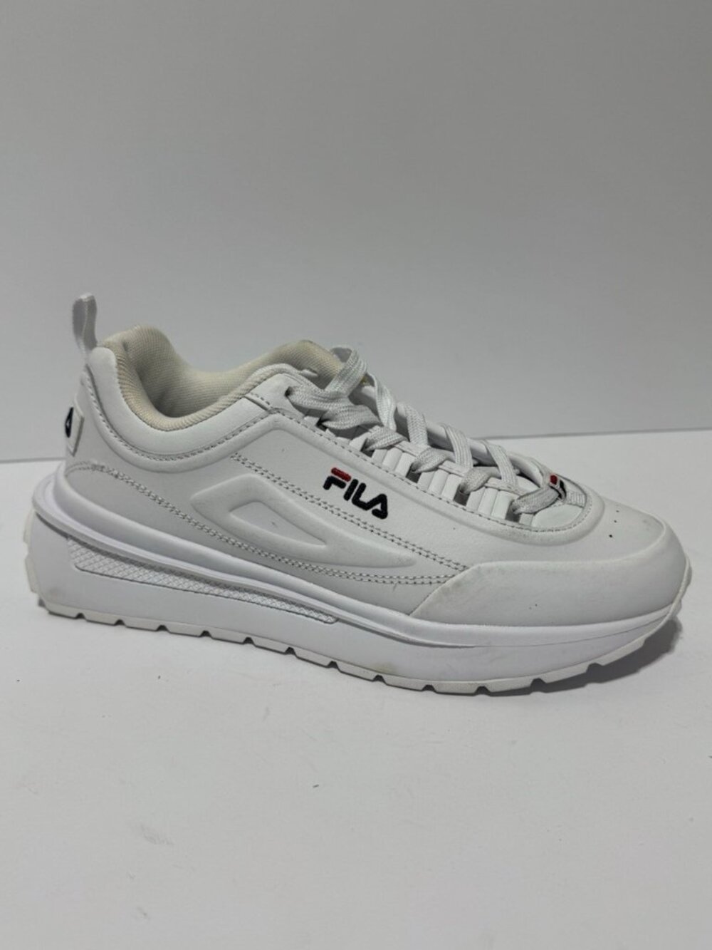 Fila Womens Disruptor Platform Sneakers White Size 7.5 M